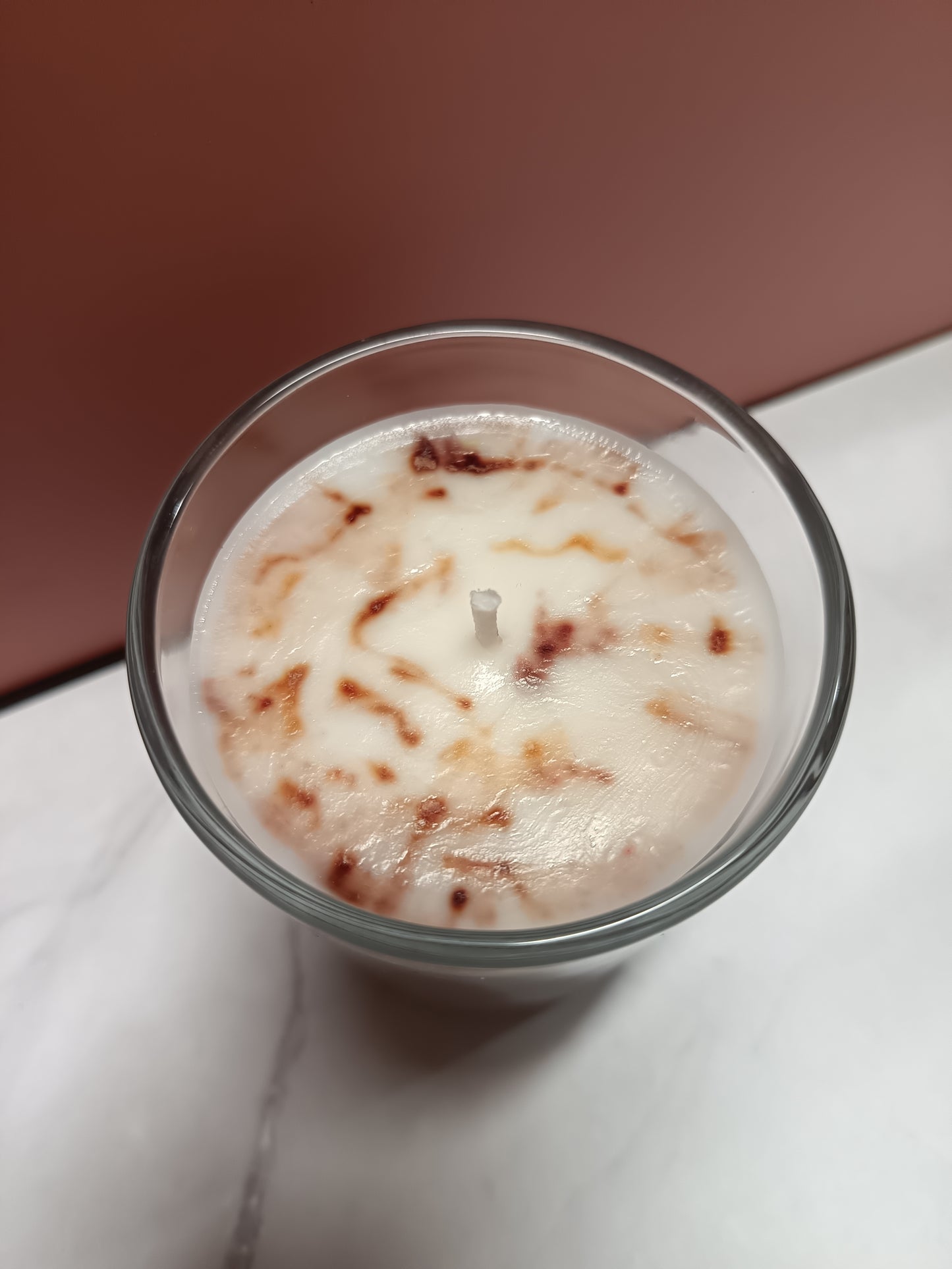 Bougie minimaliste - Moccacino de Noël