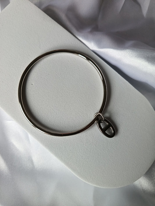 BRACELET AGATHA - Grain de café argenté